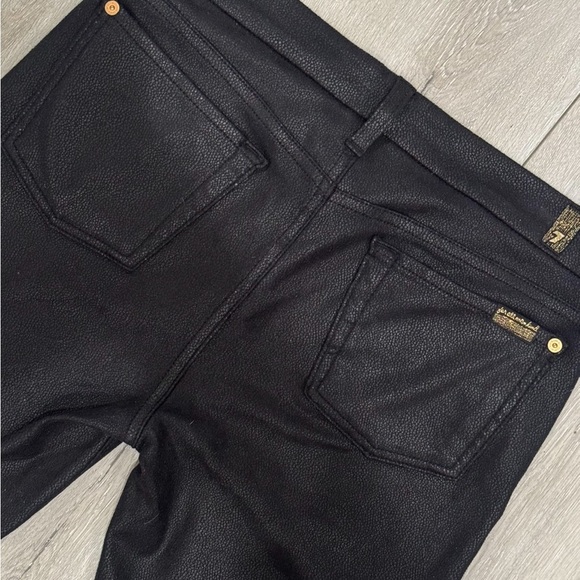 7 for all mankind crackle stretch faux leather pants/ jegging ❤️ - Picture 4 of 7